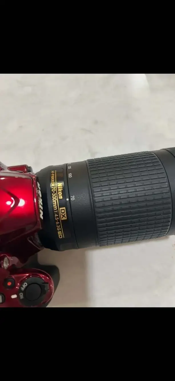 Nikon slr camera 18-55mm lens kit D3400 + lens 70-300mm lens
